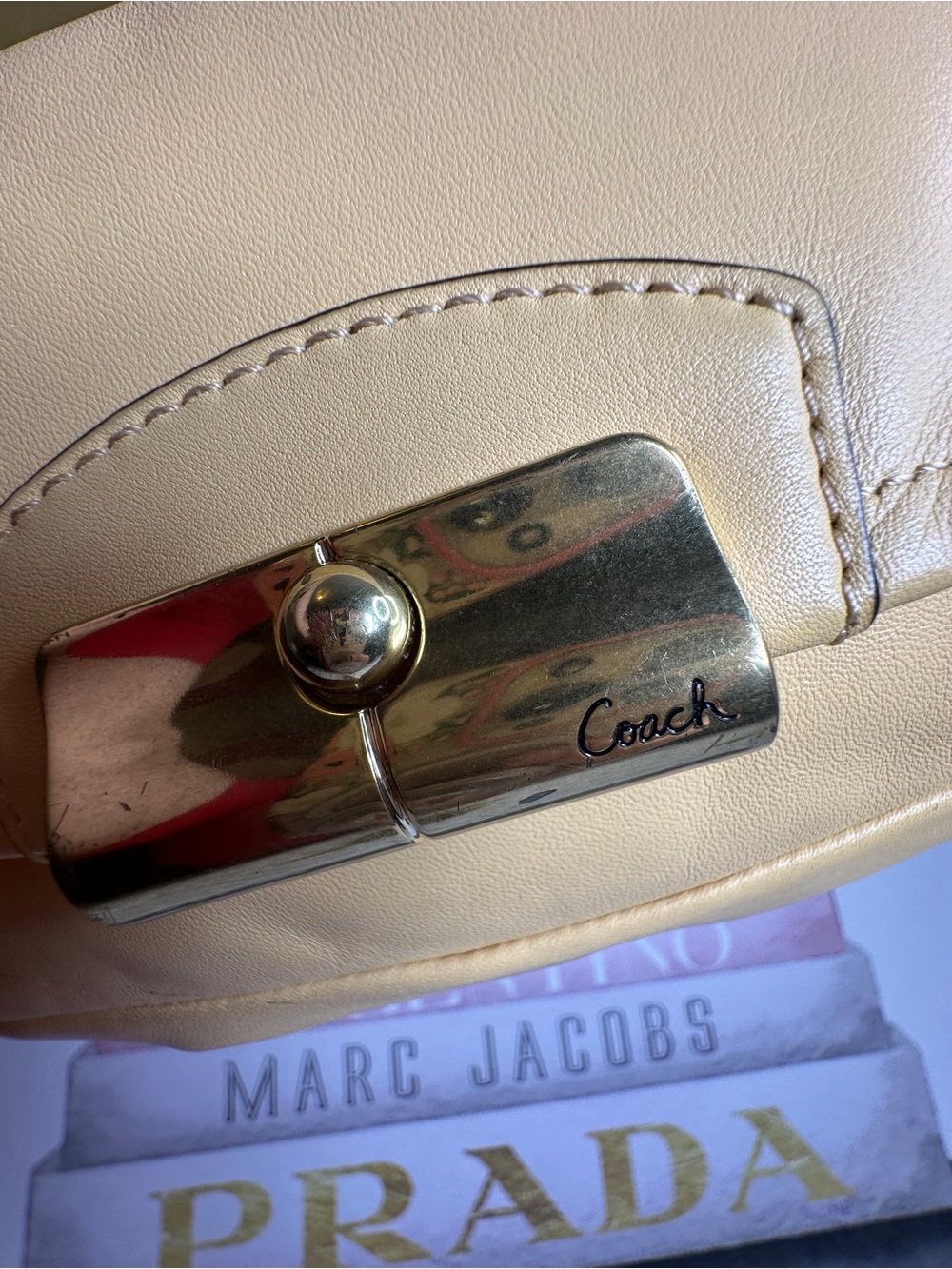 Coach Kristin Buttercup Yellow Leather Convertible Crossbody Shoulder Bag F22308 - Picture 6 of 10